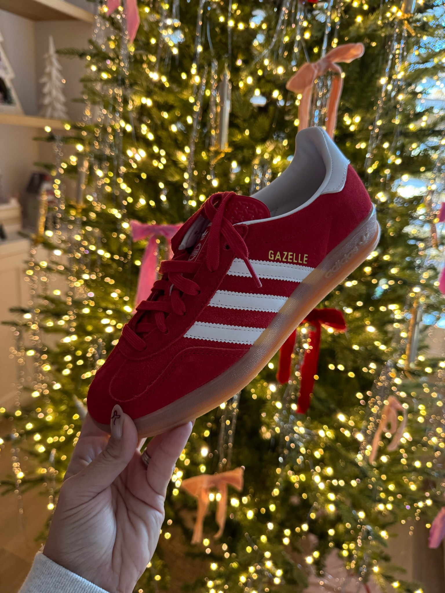 Red sneaker dreams 😍🎄 I size down a full size! 

#LTKStyleTip #LTKFindsUnder100 #LTKShoeCrush