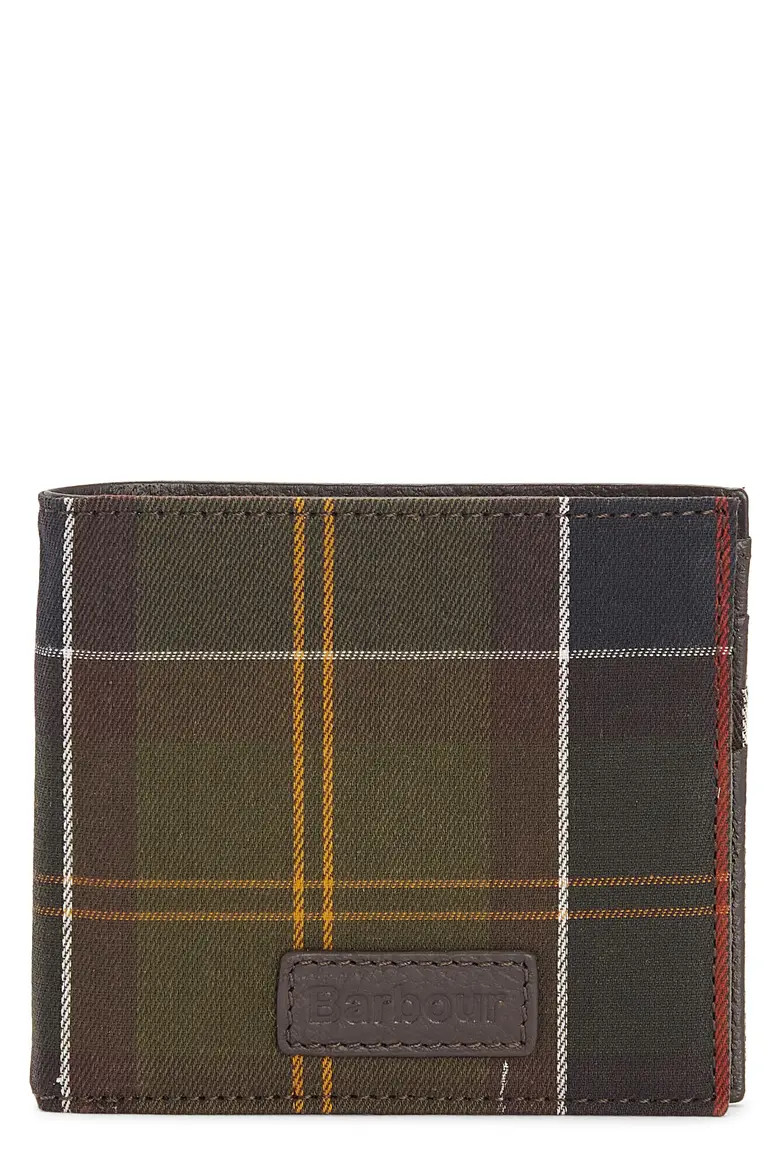 Barbour Tartan Plaid RFID Bifold Wallet in Classic Tartan at Nordstrom | Nordstrom