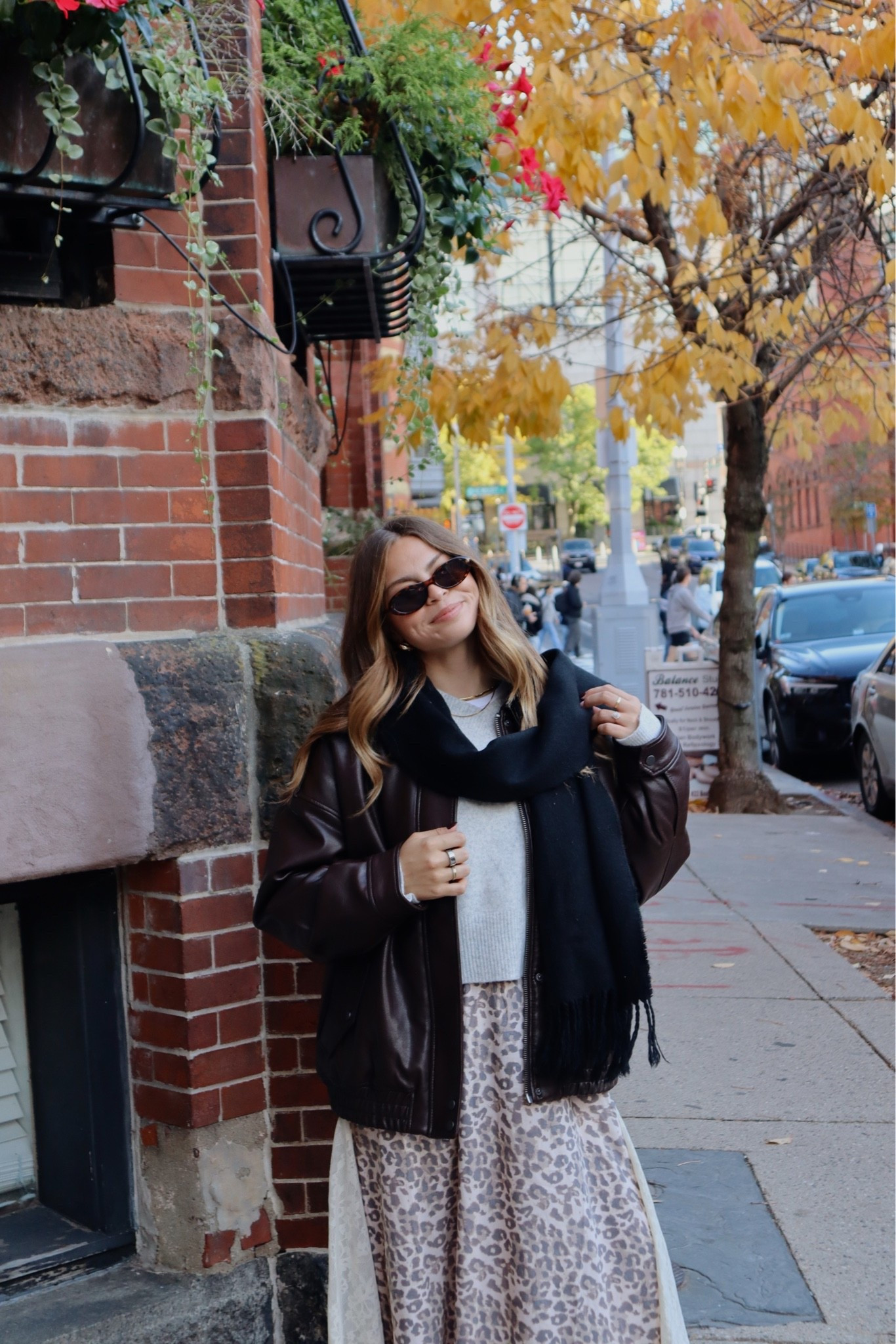 fall outfit 12 | skirt is @Aerie bomber is @abercrombie