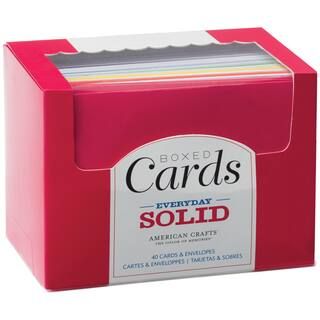 American Crafts Everyday Solid A2 Cards & Envelopes, 40ct. | Michaels Stores