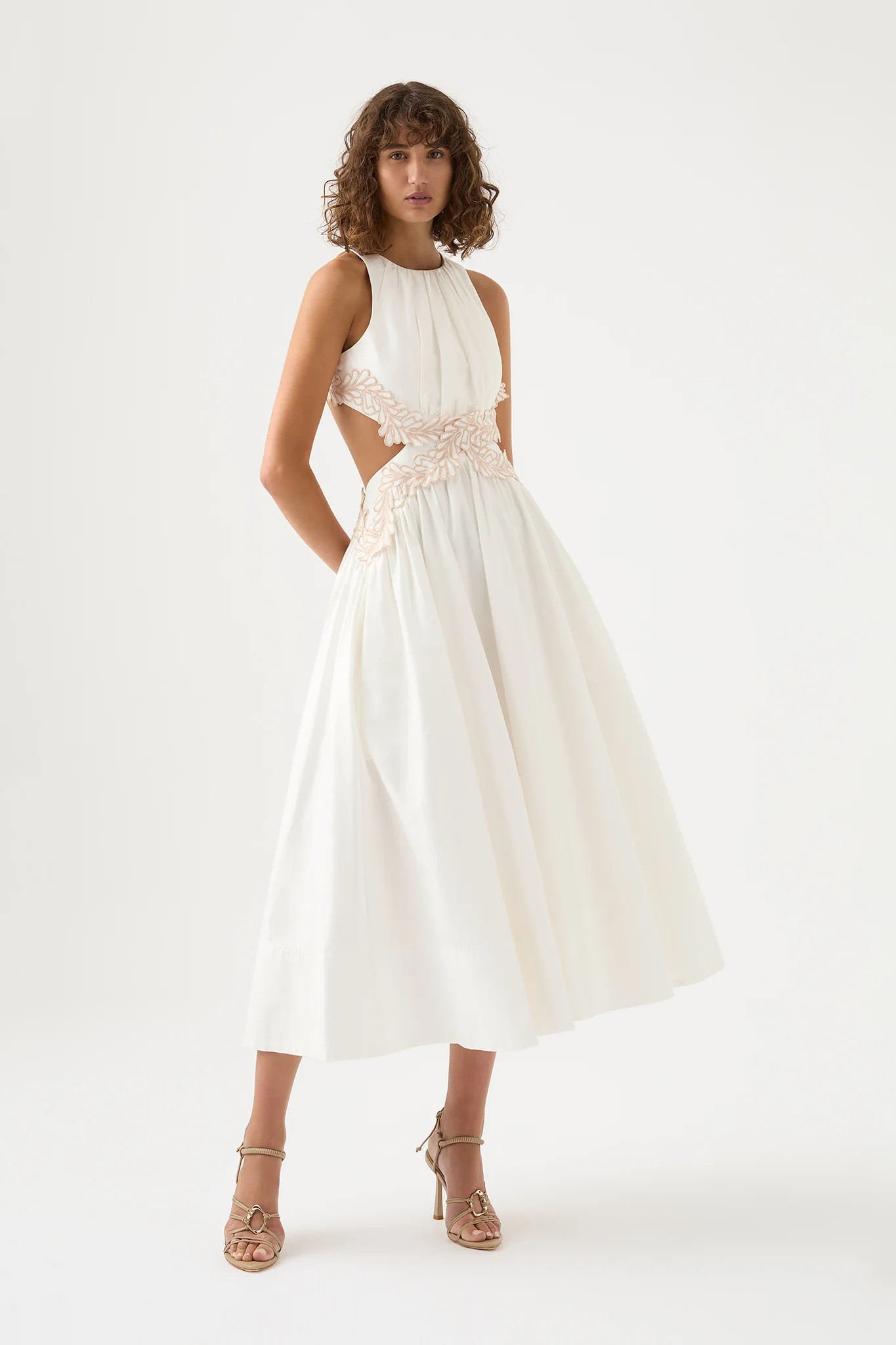 Botanical Trim Midi Dress | aje. (US, UK, Europe, ROW)