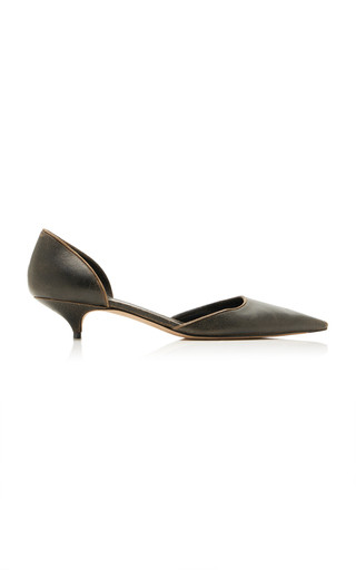Liisa Kitten Leather d'Orsay Pumps | Moda Operandi (Global)