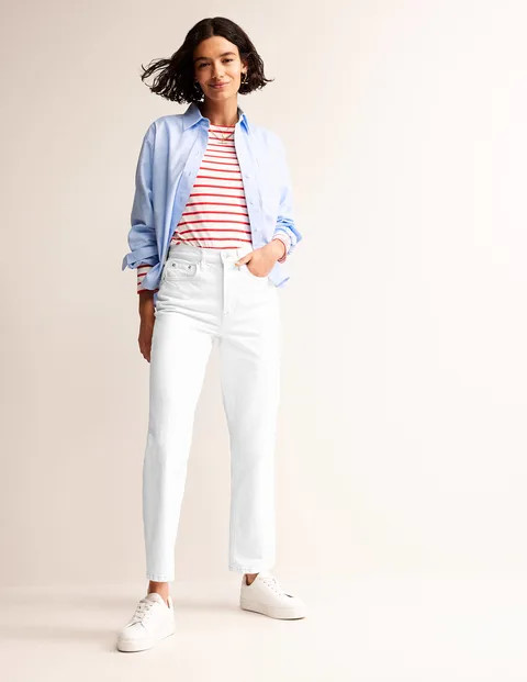 High Rise True Straight Jeans | Boden (US)