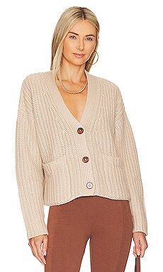 Autumn Cashmere Super Chunky Cardigan in Buff from Revolve.com | Revolve Clothing (Global)