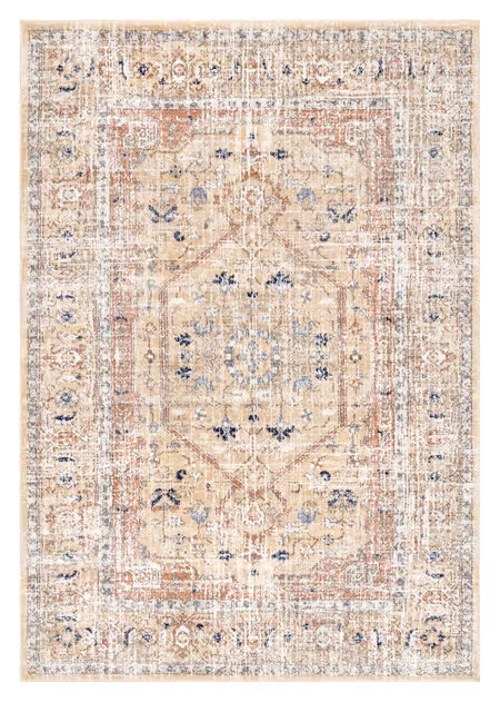 Gold Florid Dreams Area Rug | Rugs USA