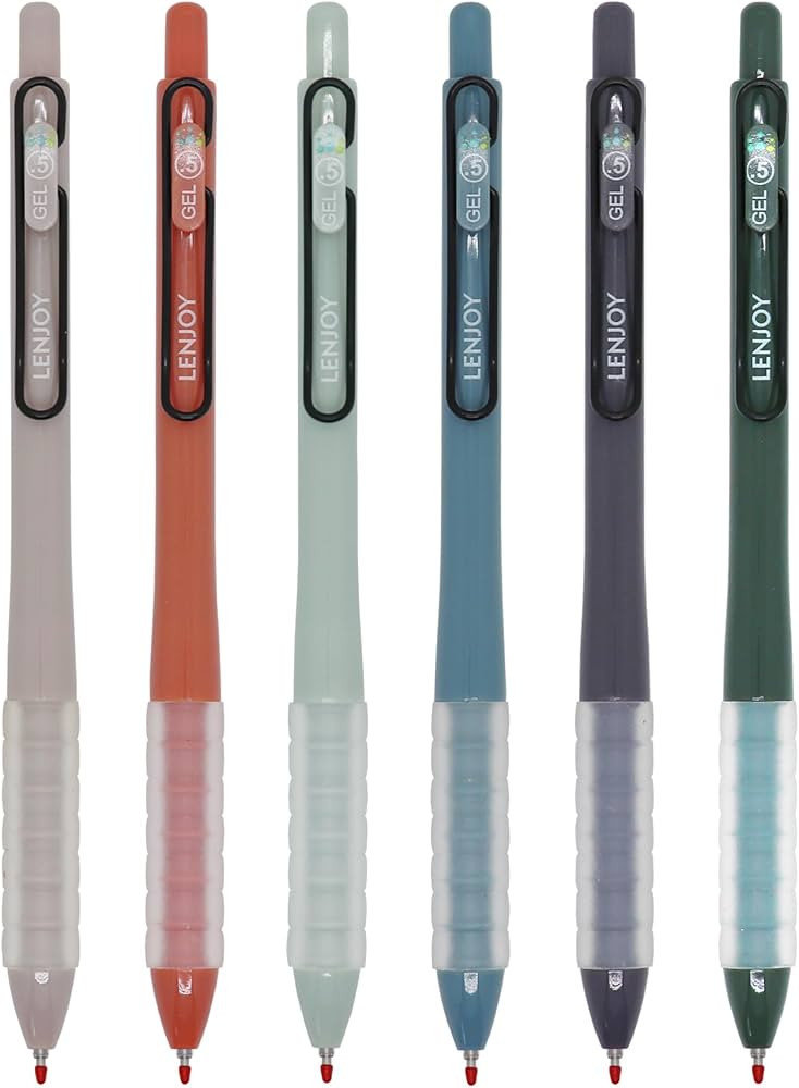 HeTaoCat Retractable Gel Pens, 0.5mm Fine Point, Quick Drying, Writing Drawing, Black ink gel pen... | Amazon (US)