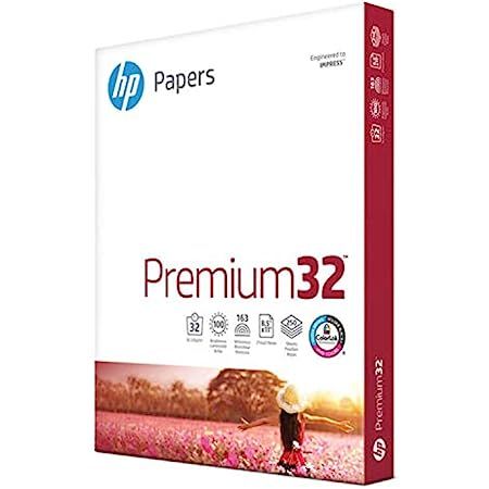 hp Paper Printer | 8.5 x 11 Paper | Premium 32 lb | 1 Ream - 500 Sheets | 100 Bright | Made in USA - | Amazon (US)