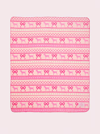 X LoveShackFancy Cozy Plush Blanket, Print, One Size - Women's Toys & Games - PINK | Victoria's Secret (US / CA )
