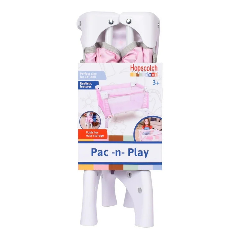 Hopscotch Lane My Baby Doll’s Plastic Travel Crib, Baby Doll Accessory, Children Ages 2+ | Walmart (US)