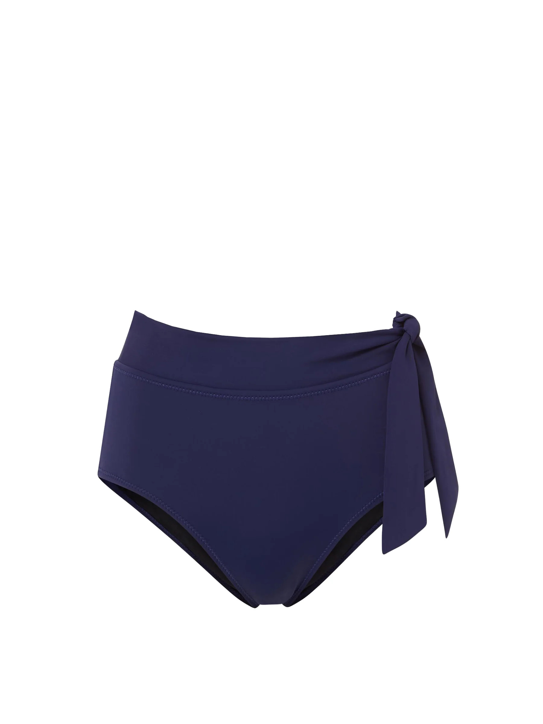 Side Tie High Waist Bottom Navy | Change of Scenery