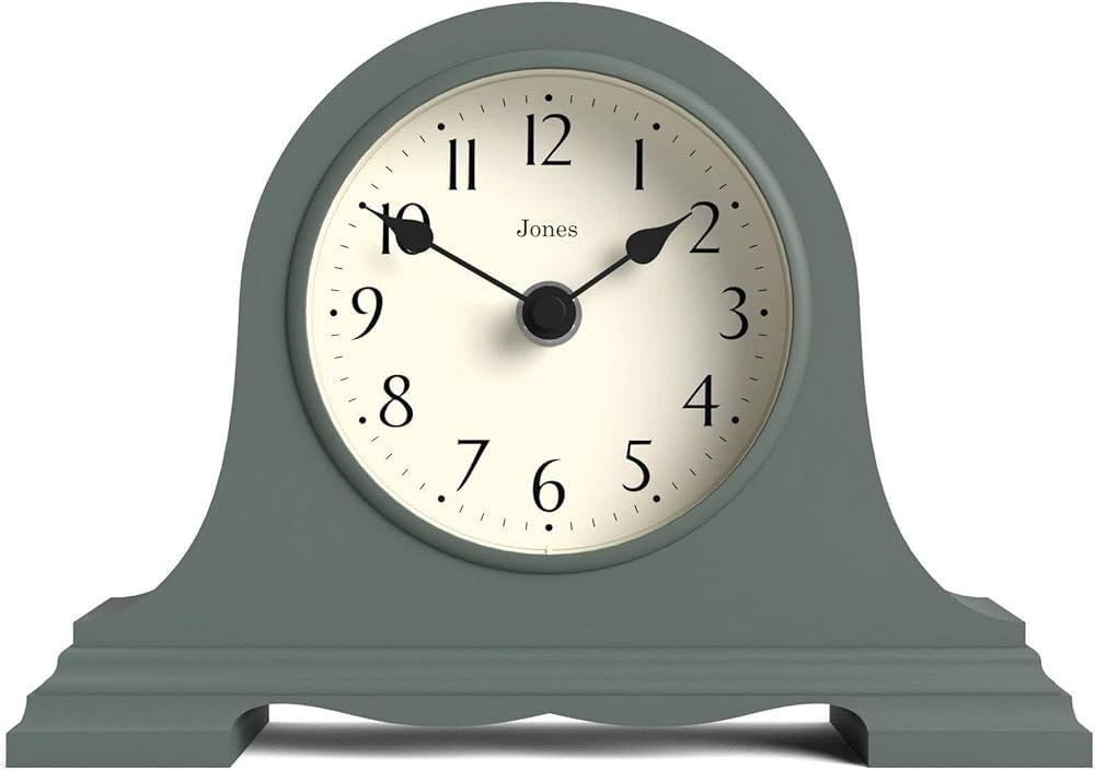 JONES CLOCKS® Speakeasy Mantel Clock | Classic Napoleon’s hat Design | Green | Contemporary Cl... | Amazon (US)