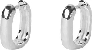 Hammered Square Hoop Earrings | Nordstrom