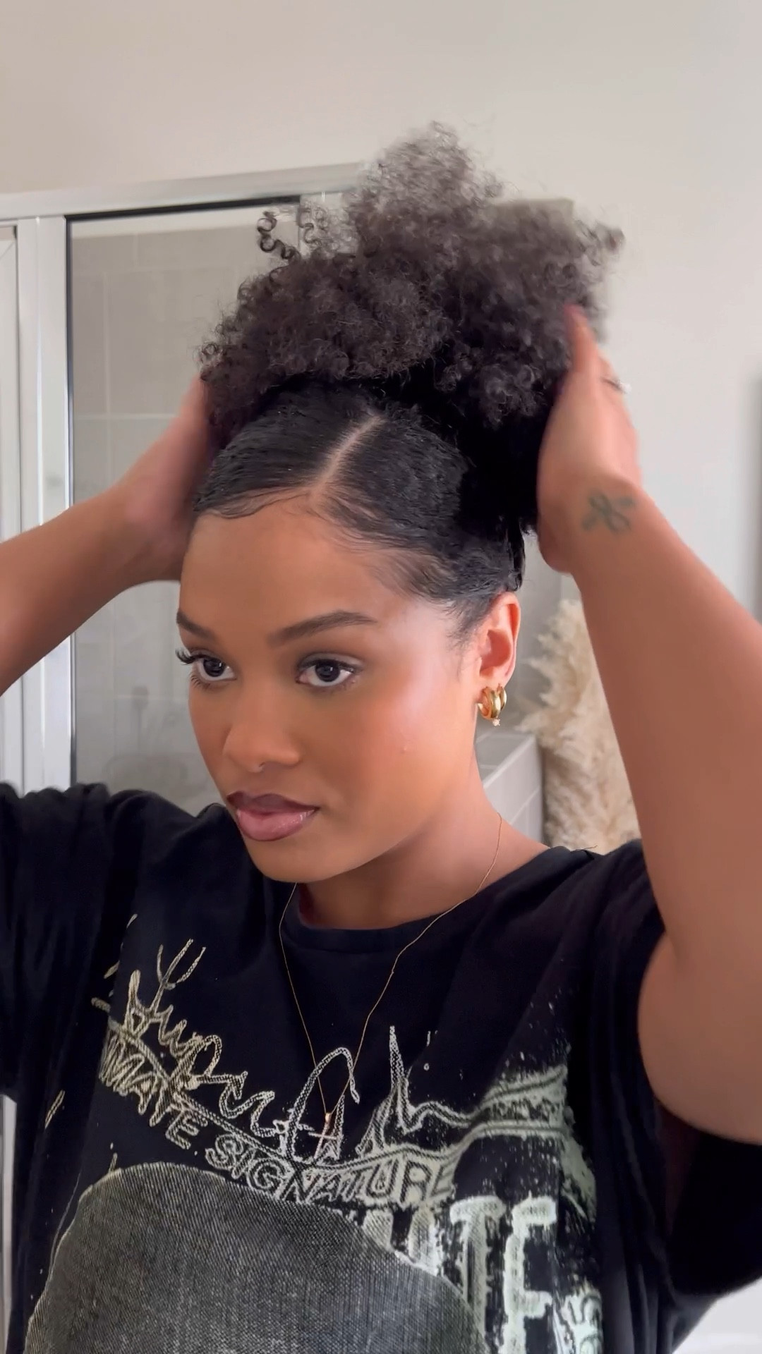 we love an easy curly hair tutorial! this side part puff will def be a go to for me 😍

#LTKbeauty #LTKSeasonal #LTKstyletip
