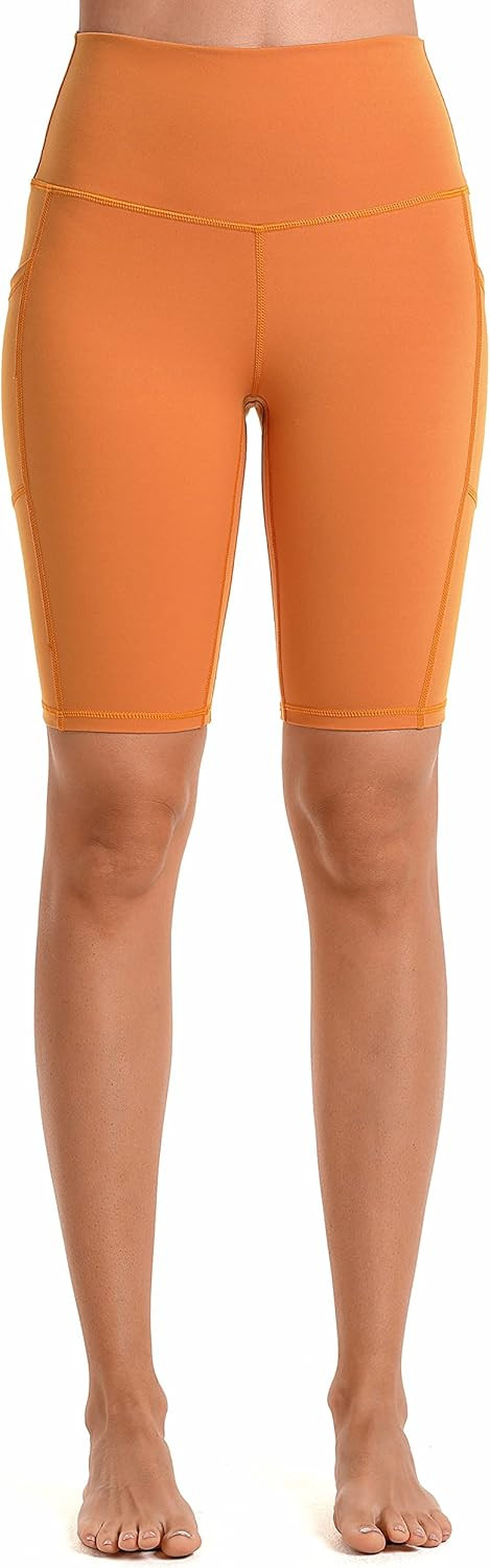 Sunzel 10" / 8" / 5" Biker Shorts for Women with Pockets, High Waisted Yoga Athletic Gym Workout ... | Amazon (US)