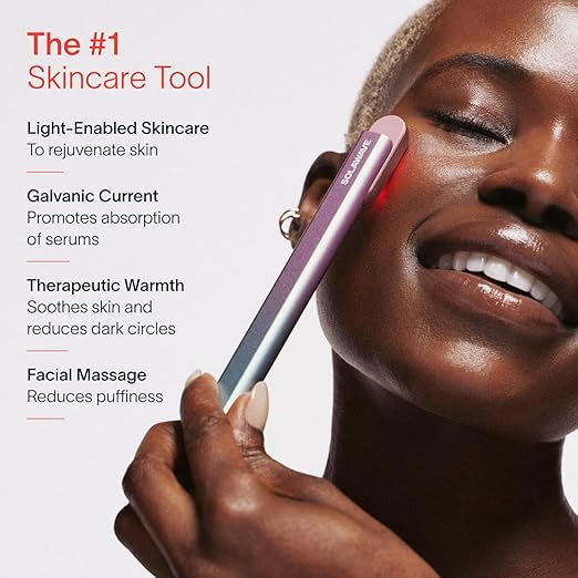 Solawave 4-in-1 Radiant Renewal Facial Wand | Red Light Therapy for Face and Neck | Galvanic Skin... | Amazon (US)