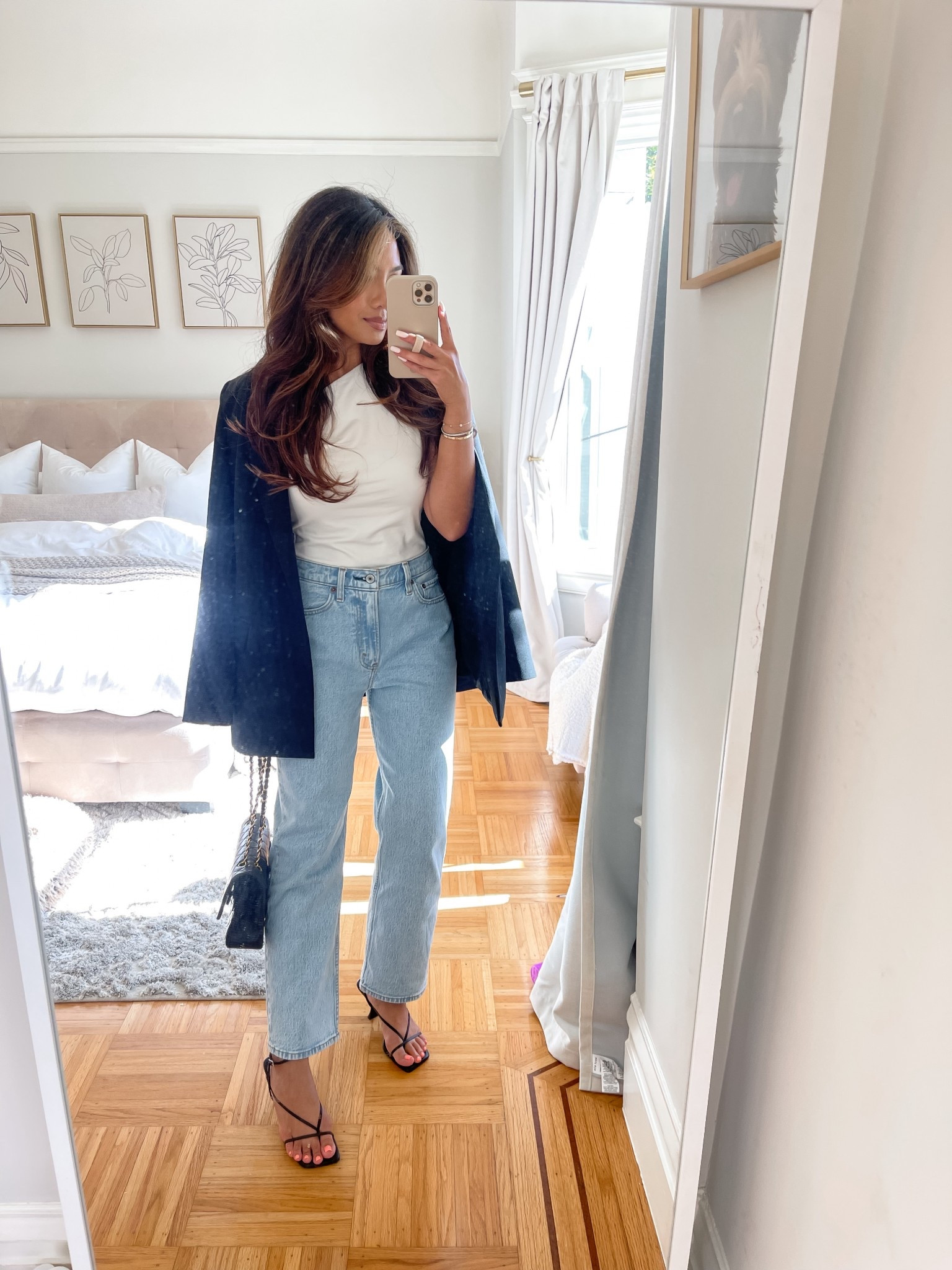 My blazer is on sale for prime big deals for $37! I size up to a small to make it more oversized 

Sizing:
Top - old, linked similar one that’s on sale for prime big deals 
Jeans - tts, 25 short in light wash
Blazer - sized up to small
Heels - sized up 1/2 size 

#LTKSaleAlert #LTKFindsUnder50 #LTKFindsUnder100