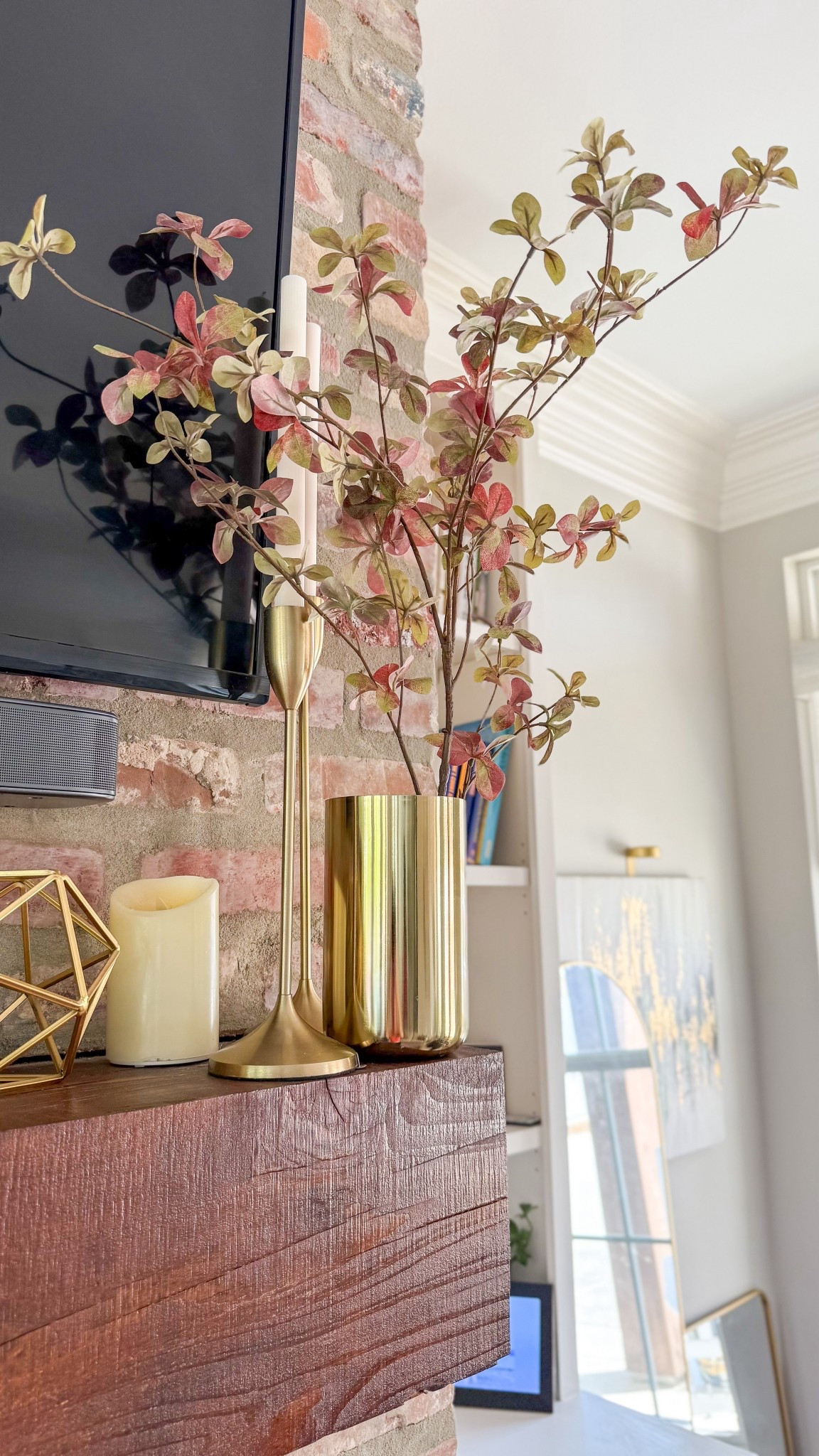 Time for all the fall vibes with all the fall home decor. So easy to switch things up with a few pieces, like this floral stem from Target. Gold will never get old for me! 

#LTKHome #LTKSeasonal