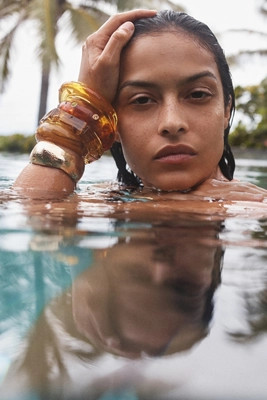 Resin Stone Bangle Bracelet | Anthropologie (US)