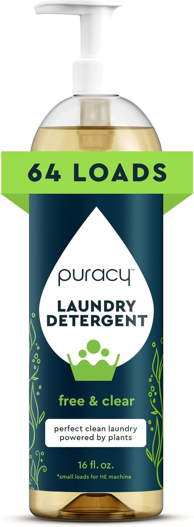 Puracy Laundry Detergent - Enzyme-Powered Liquid Laundry Detergent Concentrate, Natural Laundry D... | Amazon (US)