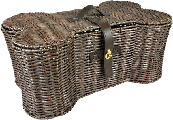 BONE DRY Bone-Shaped Wicker Storage Basket, Small - Chewy.com | Chewy