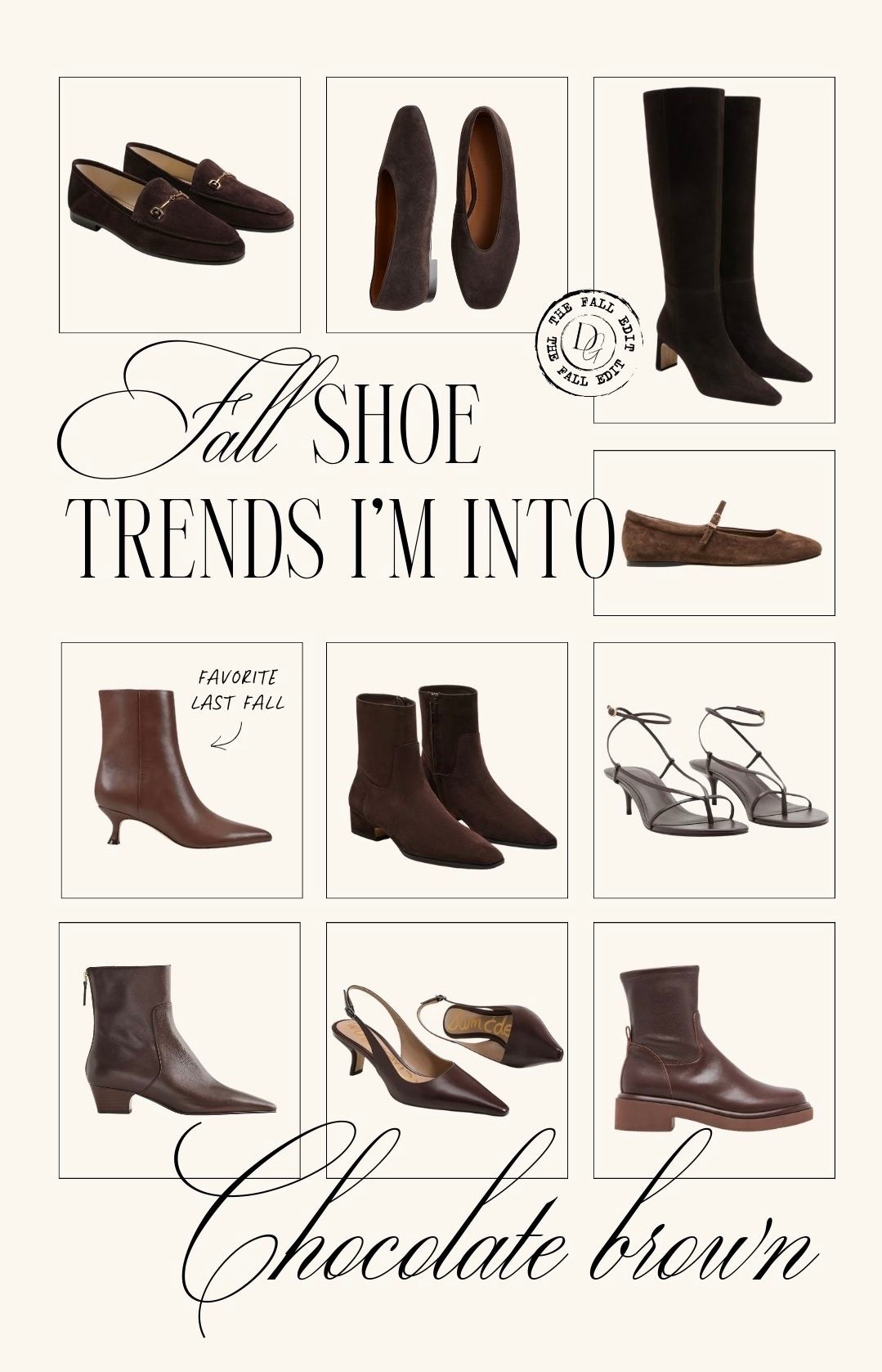 Fall shoe trend 〰️ chocolate brown 🍂 

fall shoes, fall shoe trends, fall trend, fall trends, fall fashion, fall style, fall 2025, fall 2025 trends, chocolate brown shoes, brown boots, brown ankle boots, brown ankle bootoes, fall heels, fall suede, ballet flats

#LTKFindsUnder100 #LTKSeasonal #LTKShoeCrush