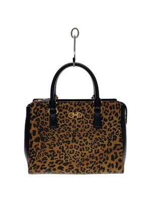 Salvatore Ferragamo Tote Bag BRW Leopard GG-21F317  | eBay | eBay US