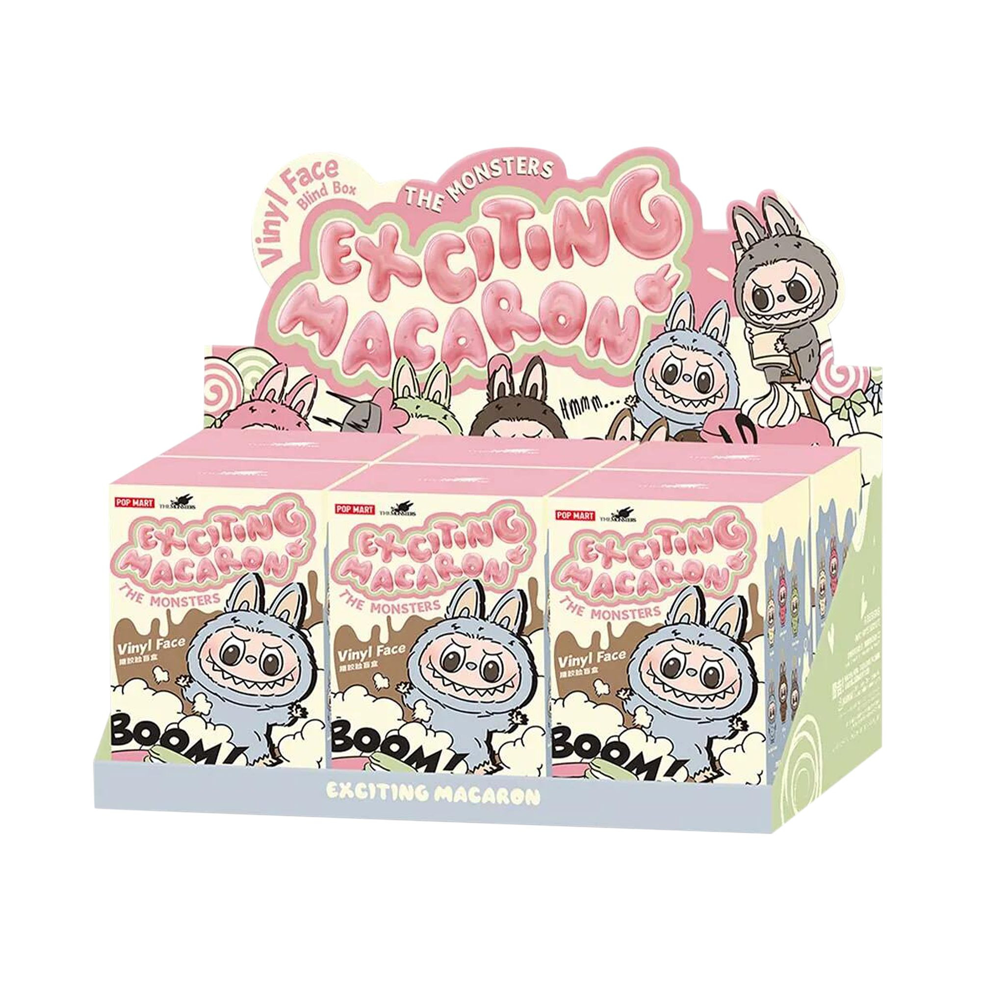 Pop Mart Labubu THE MONSTERS Exciting Macaron Vinyl Face Sealed Whole Set 'Mystery' (6 Blind Boxes) | Multi-Color | Men's Size Onesize | GOAT