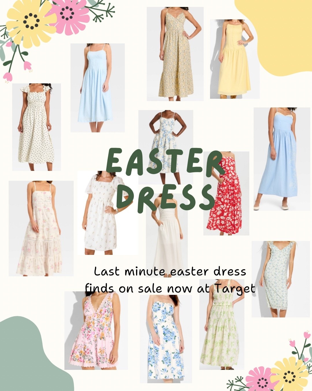 Pastel florals, flowy fits, and all the spring vibes 🌸💐
Rounded up the prettiest Easter dresses that are perfect for church, brunch, or any spring event! Some of these are up to 30% off at Target, so now is the best time to grab one 🤍
Save this for your Easter outfit inspo or upcoming spring occasions!

#easterdress #springdress #summer #spring

#LTKootd #LTKgrwm #LTKSeasonal