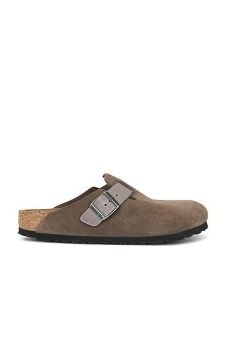 BIRKENSTOCK Boston Mule in Taupe | FWRD 