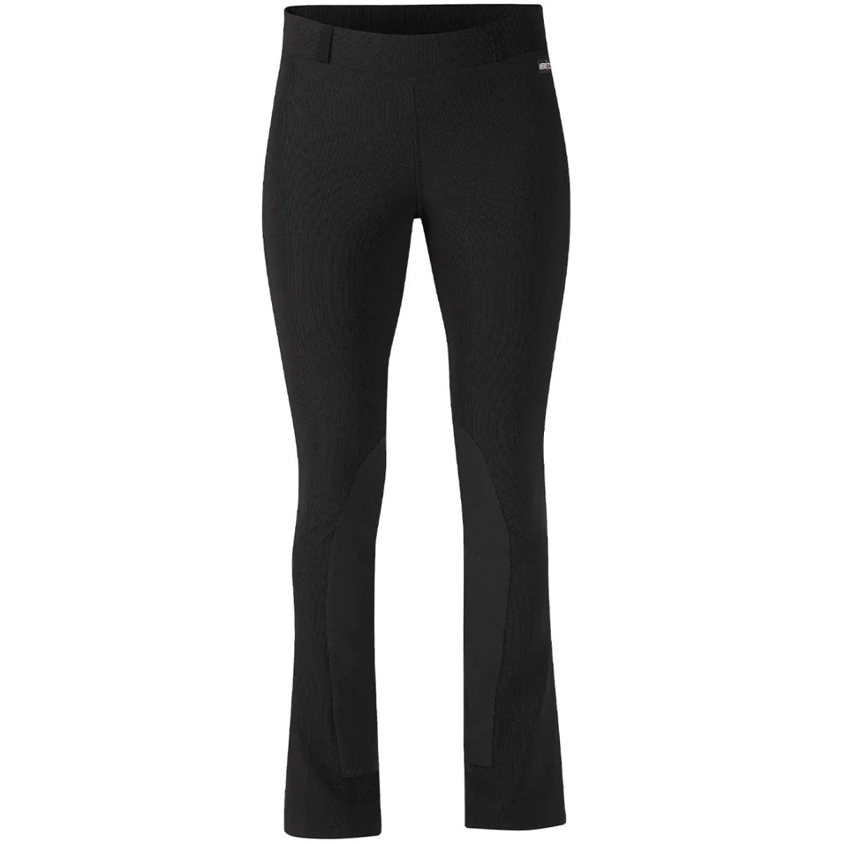 KERRITS Adult Female Microcord Extended Knee Patch Regular Bootcut Riding Pants, Black, Size: S | Walmart (US)