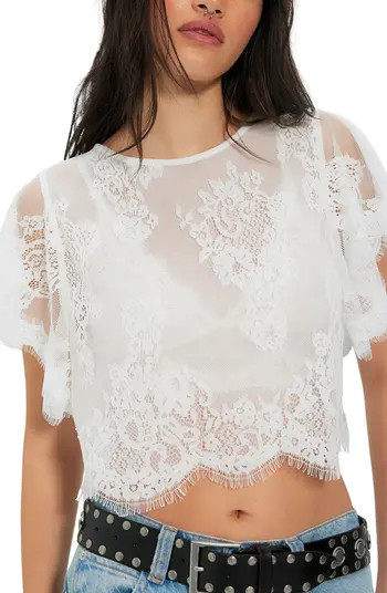 Lunar Ash Lace Crop Top | Nordstrom