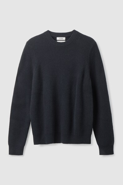 Pure cashmere jumper - NAVY - Men  | COS AU | COS (EU)