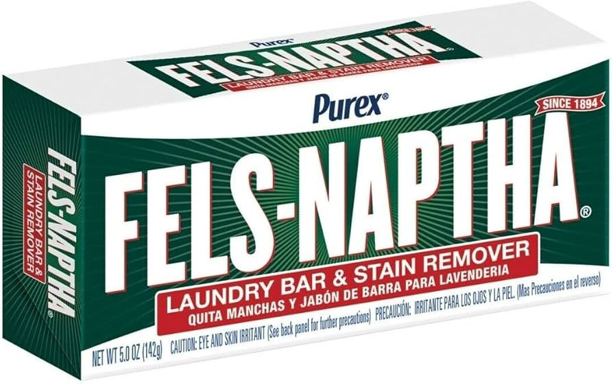 Fels Naptha Laundry Soap Bar & Stain Remover - Pack of 2, 5.0 Oz per bar | Amazon (US)