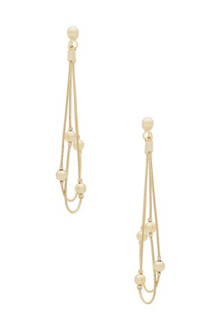 Ettika Bubble Snake Chain Earrings in Gold from Revolve.com | Revolve Clothing (Global)
