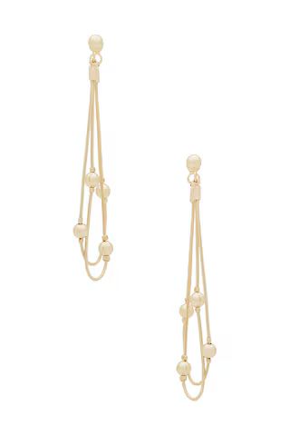 Ettika Bubble Snake Chain Earrings in Gold from Revolve.com | Revolve Clothing (Global)