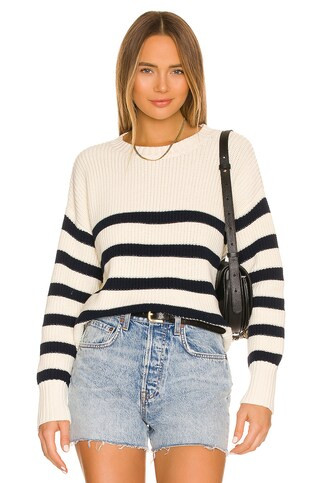 Denimist Striped Sailor Sweater in Ecru & Navy Stripe from Revolve.com | Revolve Clothing (Global)