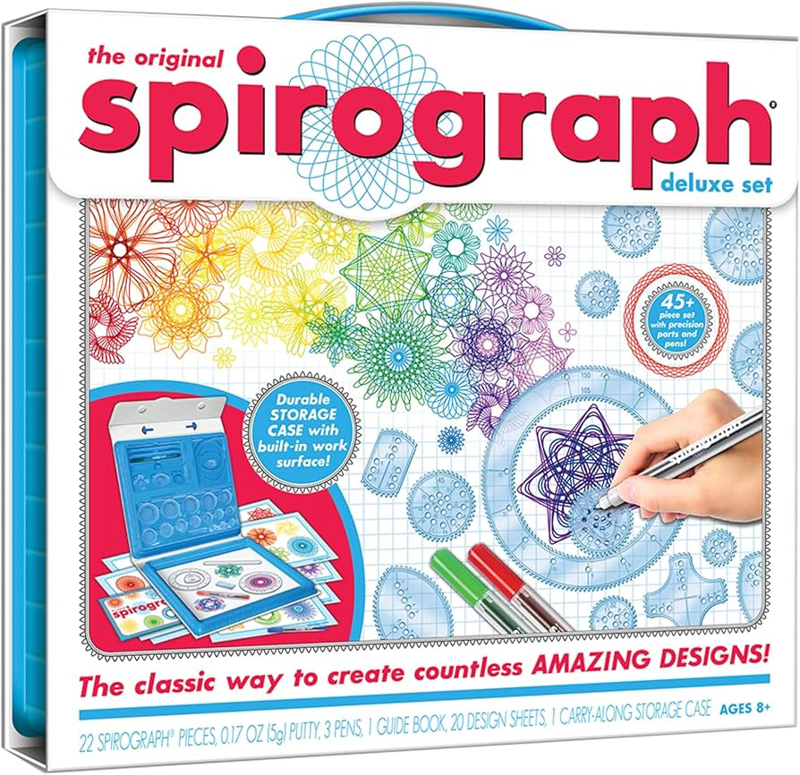 Spirograph — Deluxe Set — Spiral Art Drawing Kit — The Classic Way to Make Countless Amazin... | Amazon (US)