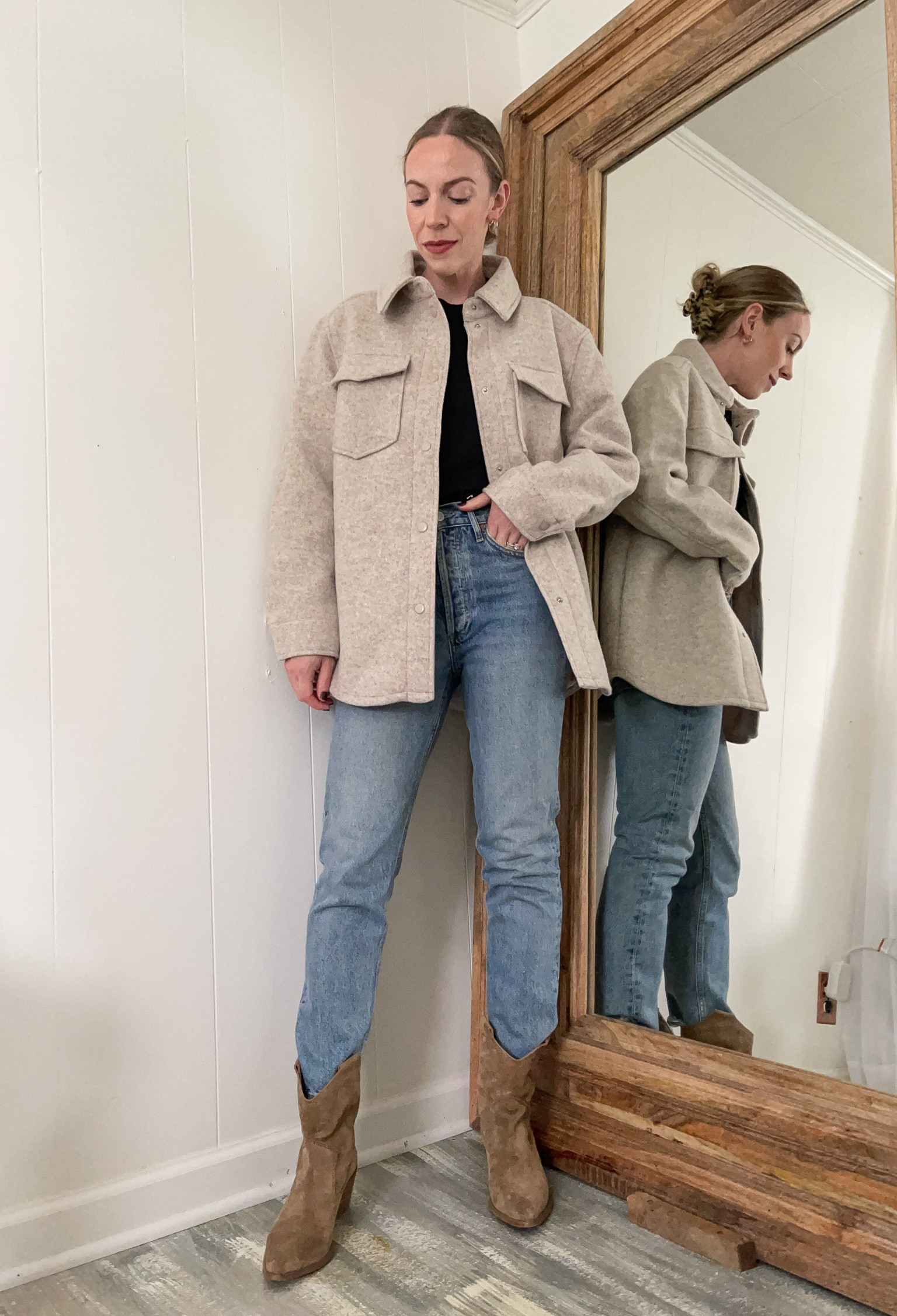 Shacket under $40 (wearing XS) 

Fall outfit, cowboy boots, fall fashion

#LTKshoecrush #LTKSeasonal #LTKunder50