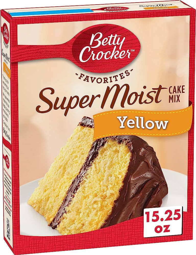 Betty Crocker Super Moist Yellow Cake Mix, 15.25 oz | Amazon (US)