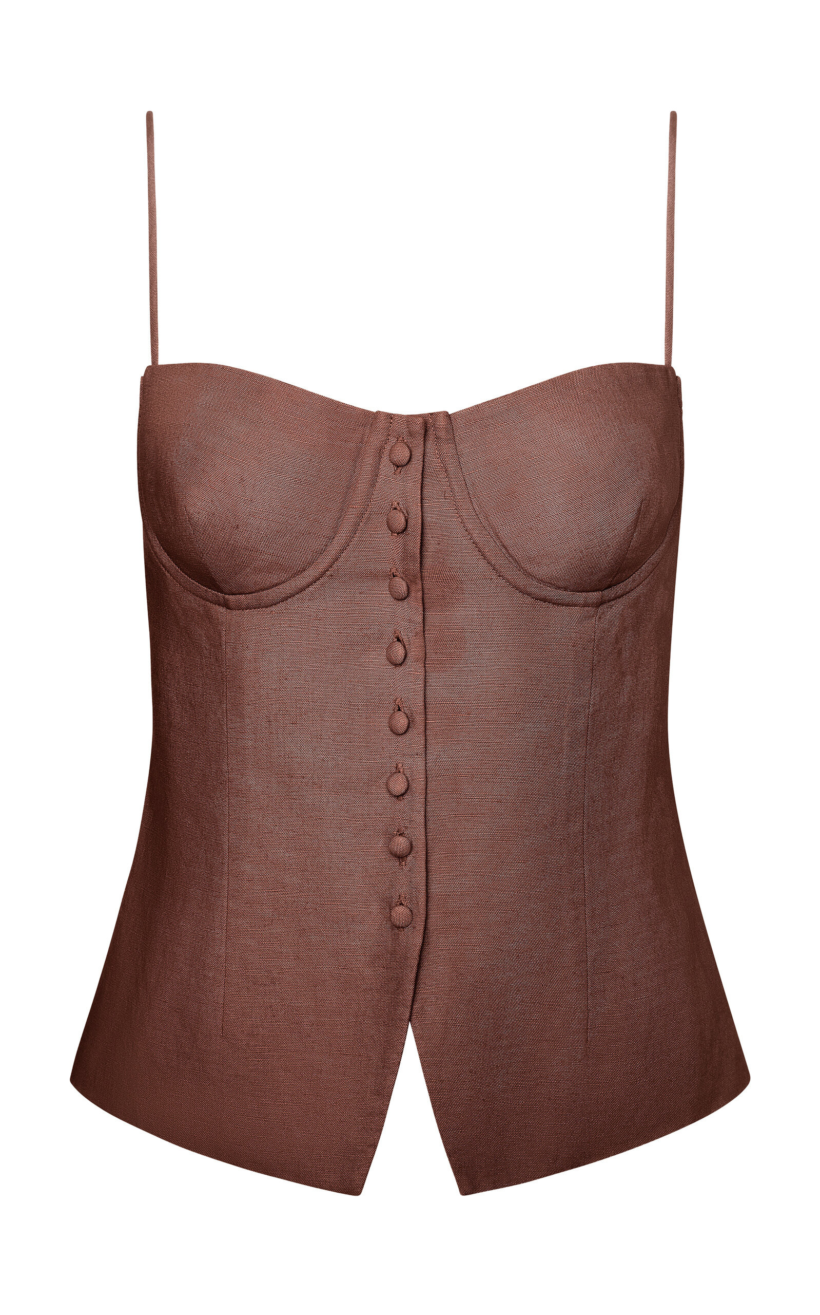Air Linen Underwire Corset Top | Moda Operandi (Global)