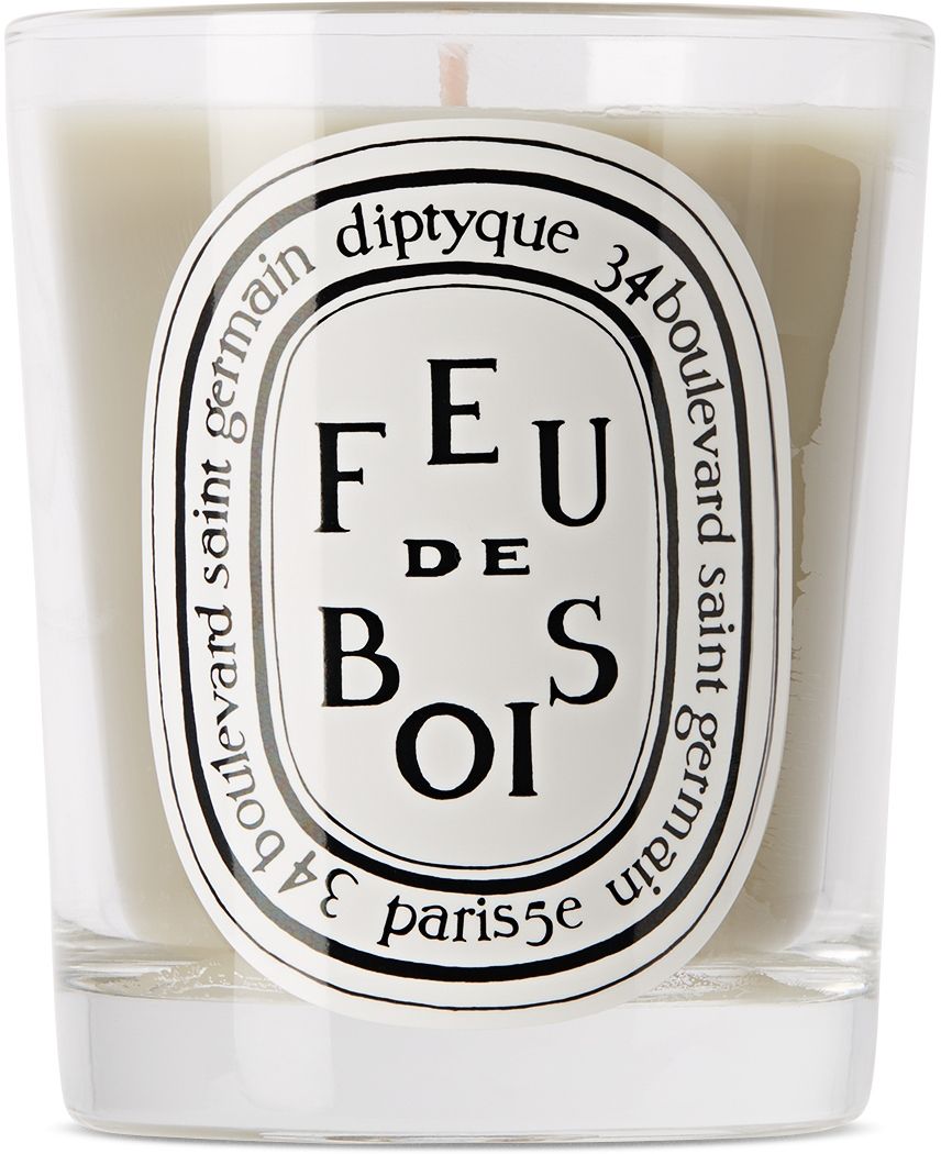 Off-White Feu de Bois Candle, 190 g | SSENSE