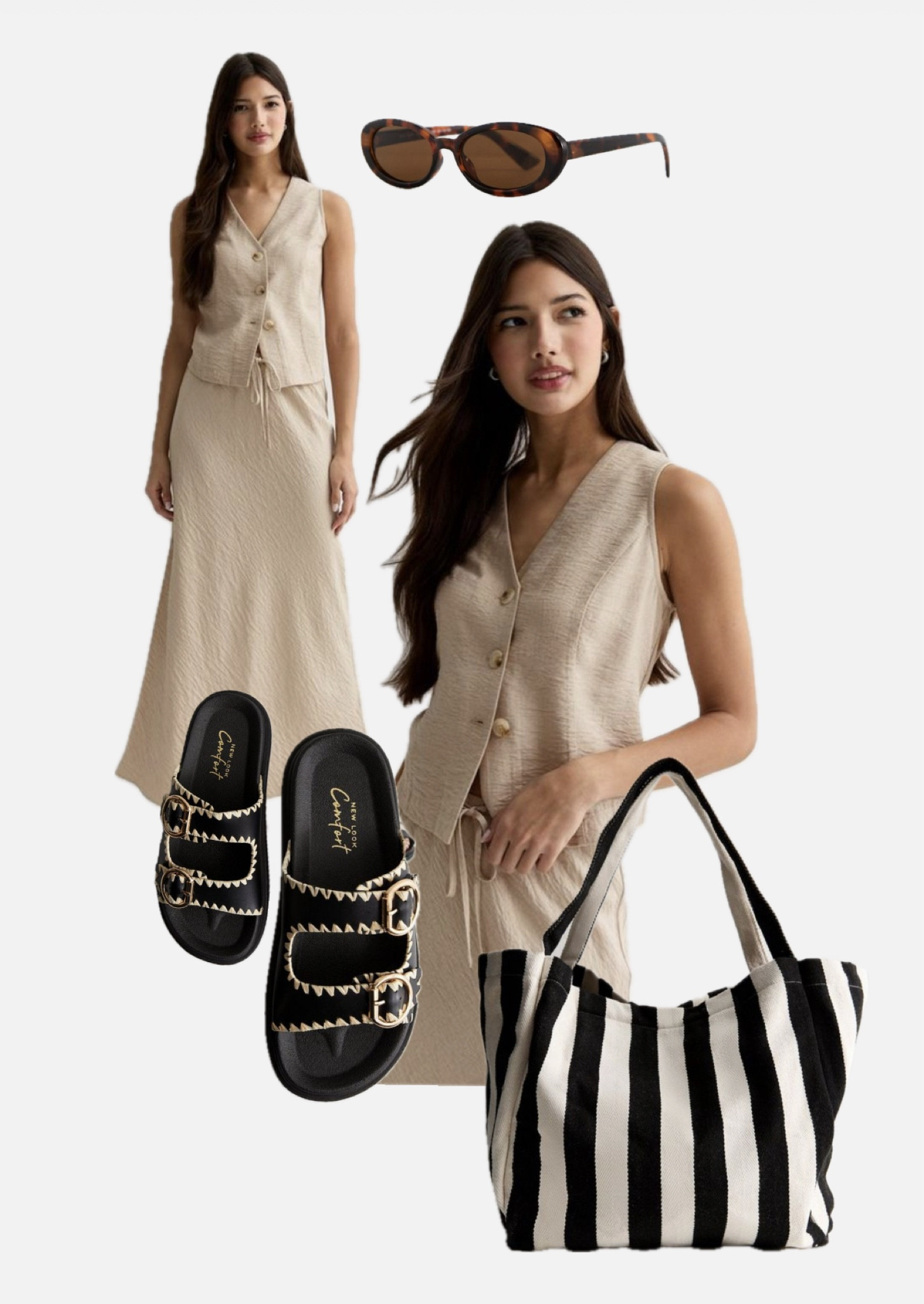 Holiday look Summer outfit Slip skirt Waistcoat  

#LTKeurope #LTKtravel #LTKSeasonal