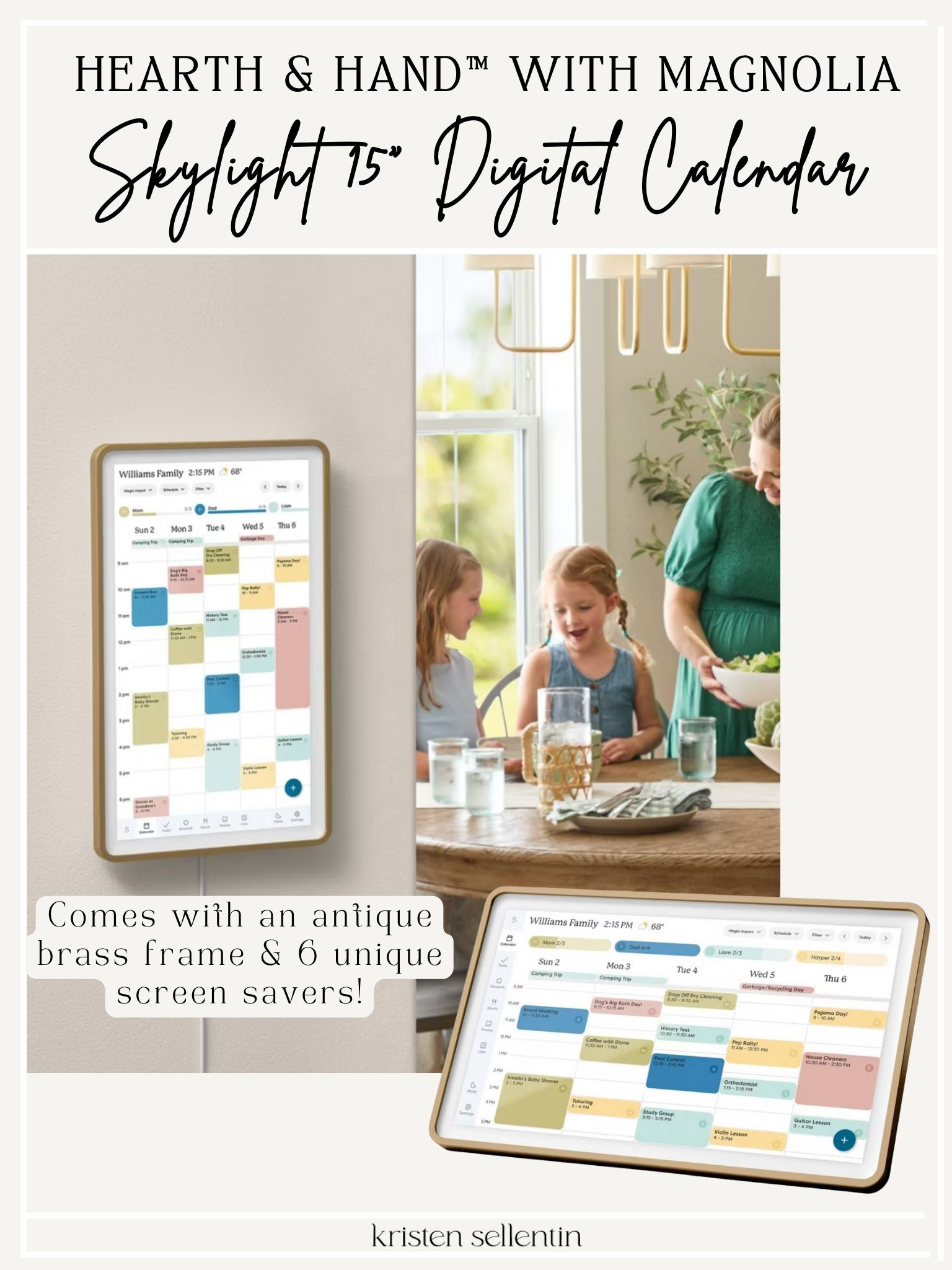 New @ Target! Hearth and Hand with Magnolia Skylight 15" Digital Calendar.  

 

#LTKdayinmylife #LTKmorningroutine #LTKHome