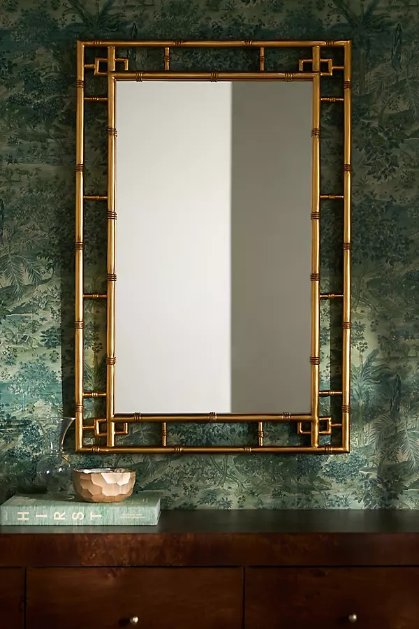 Faye Handcrafted Bamboo Mirror | Anthropologie (US)