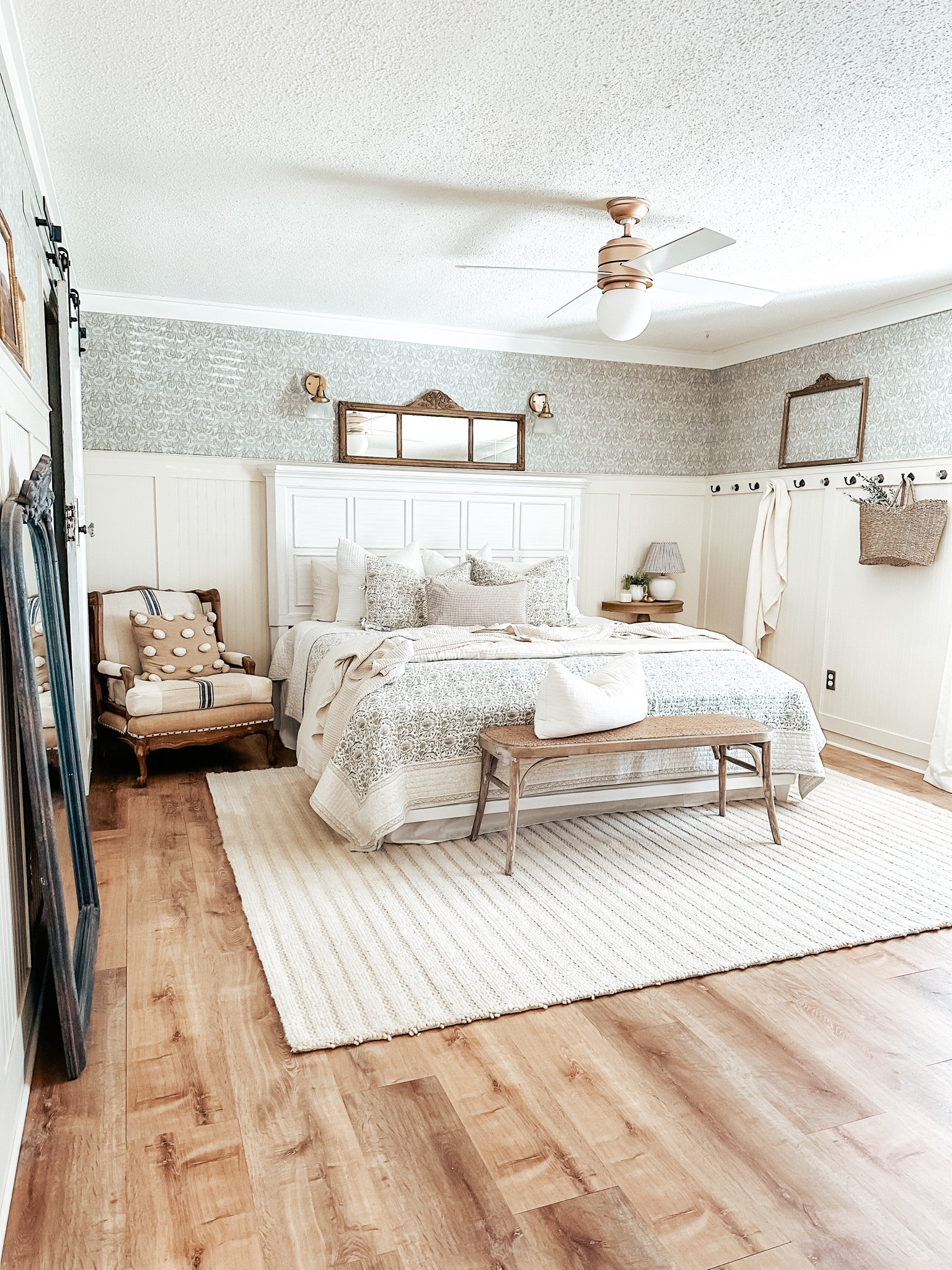 Cozy Farmhouse cottage bedroom 

#LTKSeasonal #LTKFind #LTKhome