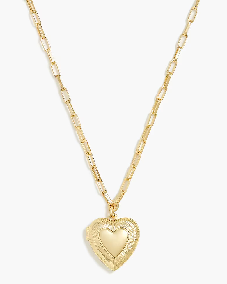 Heart locket necklace | J.Crew Factory