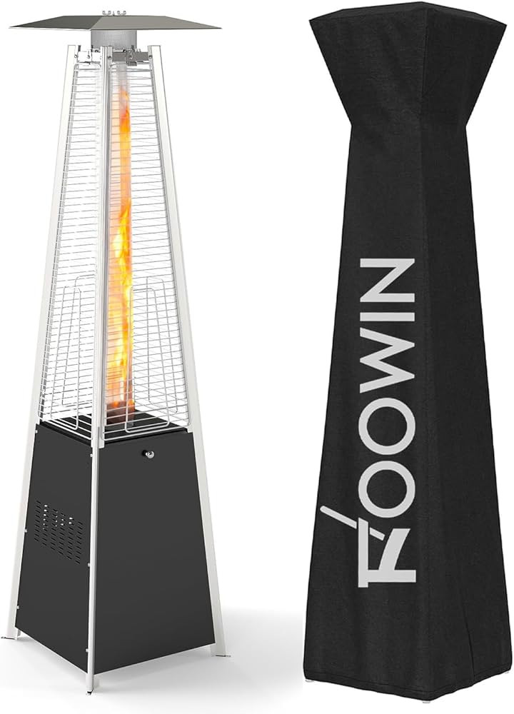 FOOWIN Patio Heater,48,000 BTU Outdoor Heater with Wheels,Propane Patio Heater w/Waterproof Cover... | Amazon (US)