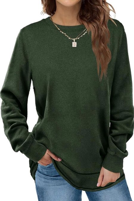 Dofaoo Sweatshirts for Women Crewneck Long Sleeve Shirts Tunic Tops for Leggings Sale $21.23

#LTKsalealert #LTKSeasonal #LTKstyletip