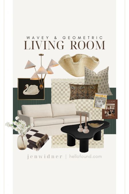 Checkered rug. Block print. Pillows. Chandelier. Amber lewis. Wavey. Coffee table. Swan. Glass vase. Basket. Woven. Matches. Sofa. Affordable. Green. Neutral decor. 

#acedemia #livingroom #homedecor #luluandgeorgia #handm #hm #etsy #amazon

#LTKFind #LTKstyletip #LTKhome