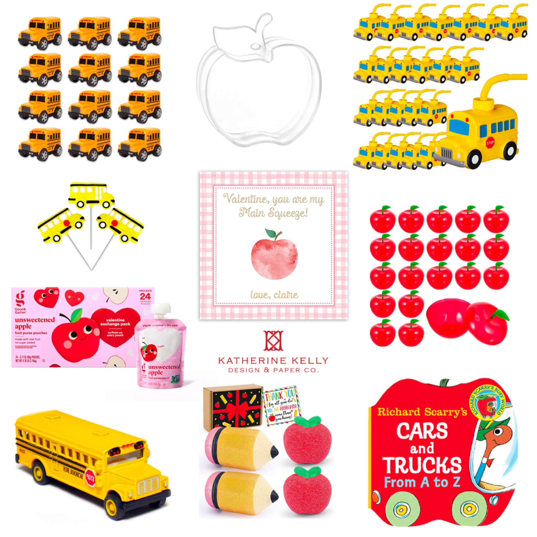 School Bus | Apple | Squeeze | Apples | Children’s Valentine’s Day Gift Ideas | Class Valentine | Class Valentine’s Day Gifts | Kid’s Valentines | Kids Valentine | Valentine’s Day Pairing Ideas | Pairings | Pairing Ideas | KKD | Katherine Kelly Design | Vday | Adorable | Cute | Preppy | Watercolor

#LTKGiftGuide #LTKparties #LTKSeasonal